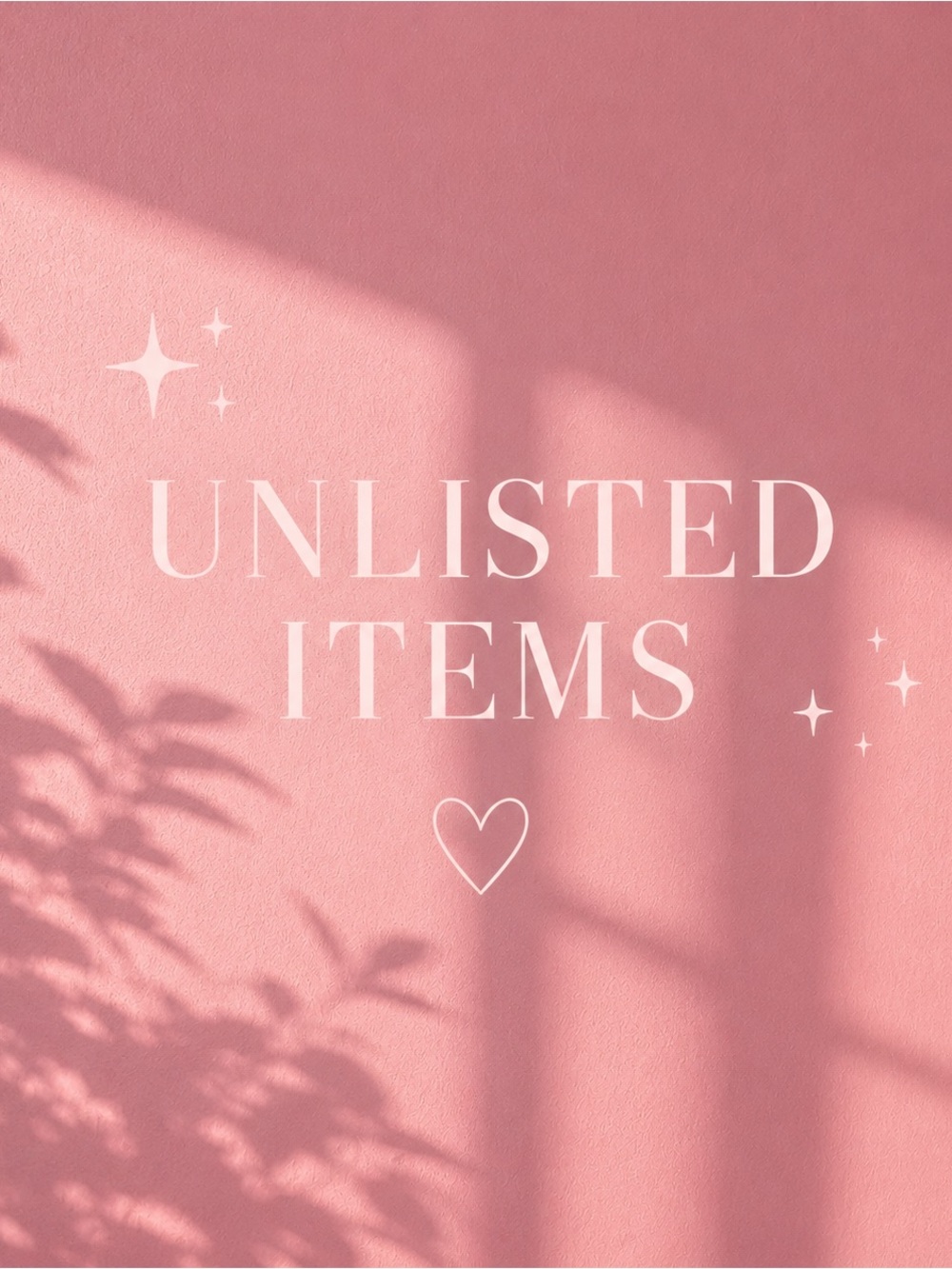 Unlisted Items Graphic Pink Print